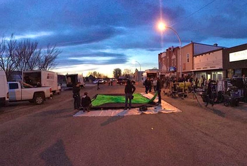Local crews film scenes of Fargo in Alberta.  Courtesy, FX