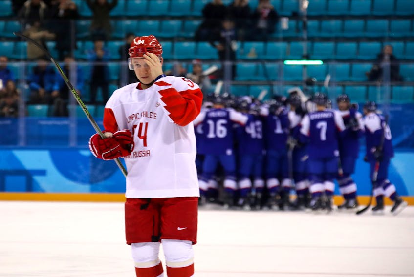 Alexander Barabanov represented Russia at the 2018 Olympics. (GETTY IMAGES)