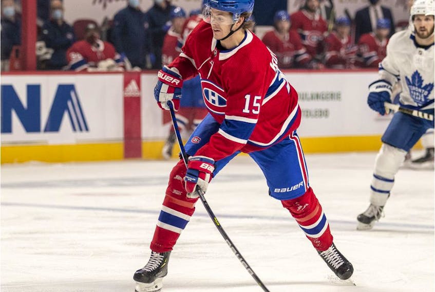 Jesperi Kotkaniemi (in photo) and Joel Armia remained the only Canadiens players on the NHL's COVID Protocol Related Absences list when it was updated at 5 p.m. on Wednesday.