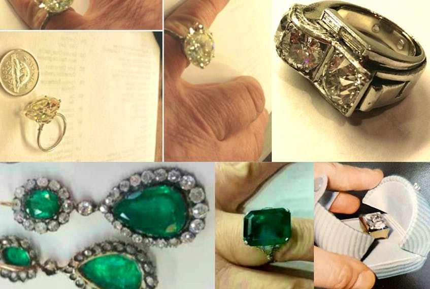 Jewelry stolen from an Outremont home in February 2020.