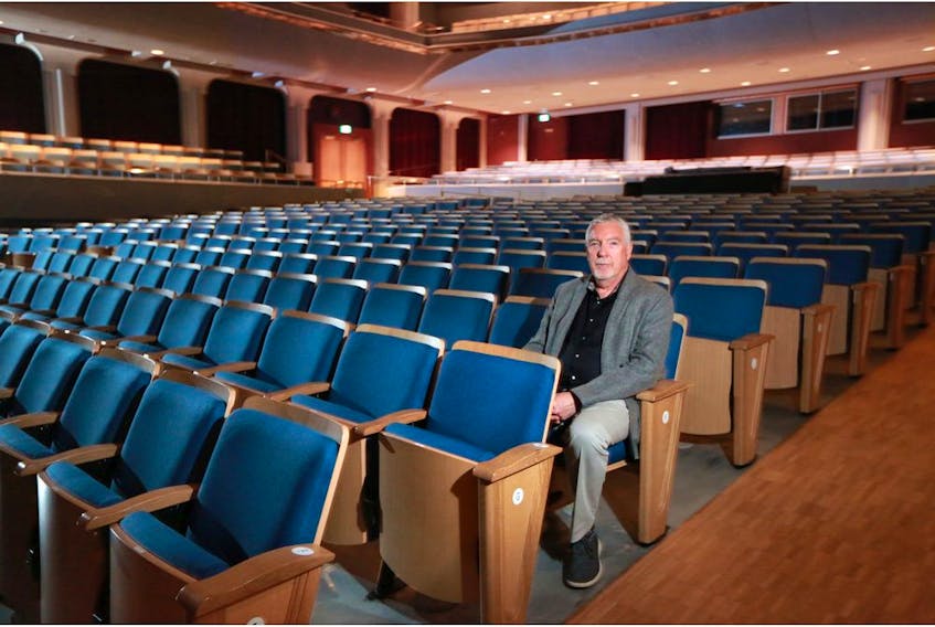 Paul Dornian the President &amp; CEO at Calgary Philharmonic Orchestra was photographed in the Jack Singer Concert Hall on Tuesday, March 24, 2020. Like businesses across the city the COVID-19 pandemic has devastated arts and entertainment organizations. Gavin Young/Postmedia