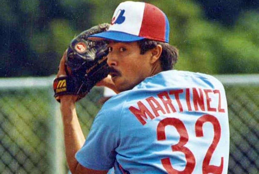  Expos ace Dennis Martinez during spring training in 1988.