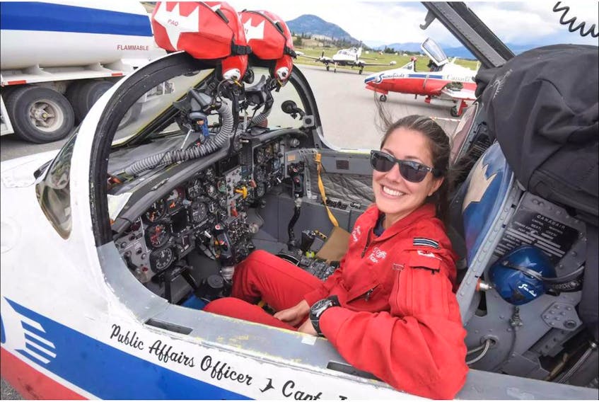 Captain Jenn Casey, the public affairs officer with the Canadian Forces Snowbirds aerobatic team, died on May 17 after the Snowbirds aircraft she was a passenger in crashed in Kamloops, B.C.