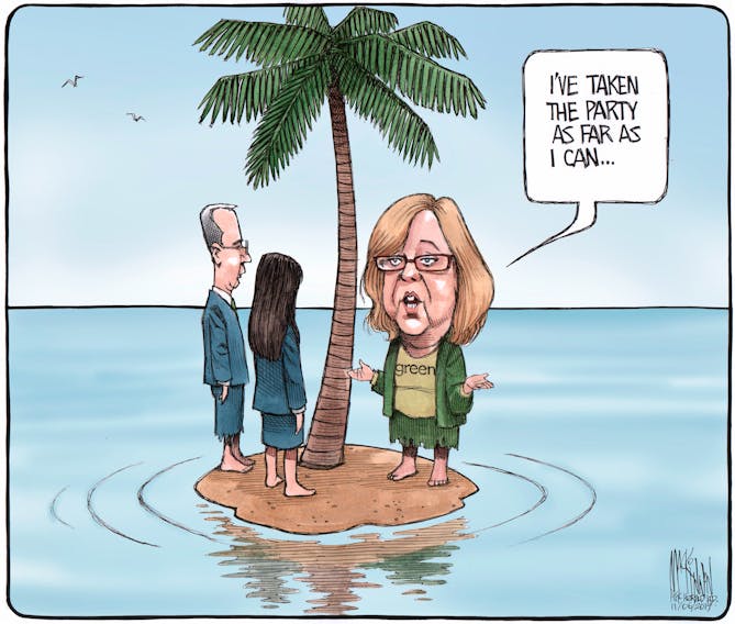 Bruce MacKinnon's take on Elizabeth May's resignation as Green party leader, published Nov. 6, 2019.