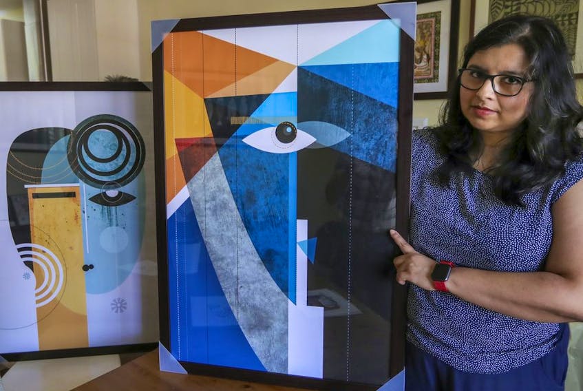 Montreal artist Ishita Banerjee has found 29 companies selling prints of her work, some for as low as $5. Her paintings sell for $400 to $625, and her prints normally sell for $40 to $160.