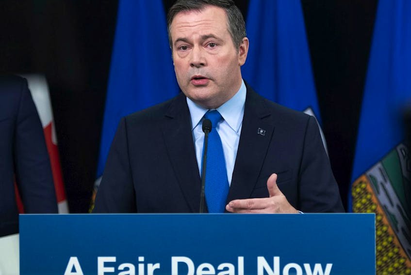 Premier Jason Kenney said Thursday Alberta would not be taking part in a national pharmacare program if one was created and would have to look at the details of the national childcare system promised in the speech.