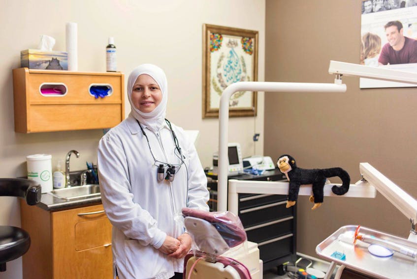 Sura Hadad, a dentist in Halifax, said the COVID-19 pandemic has been "really hard" on her and that she's hoping to get back on her feet.