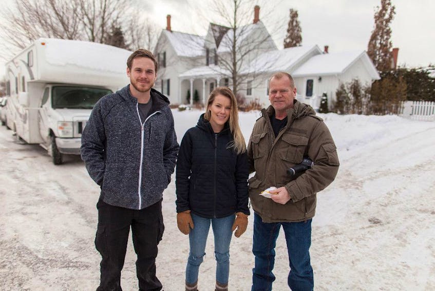 Mike Holmes, Michael Holmes Jr., Sherry Holmes: “Don’t forget to clear away exhaust pipes, plumbing lines, and fire hydrants when you’re out shovelling.” 