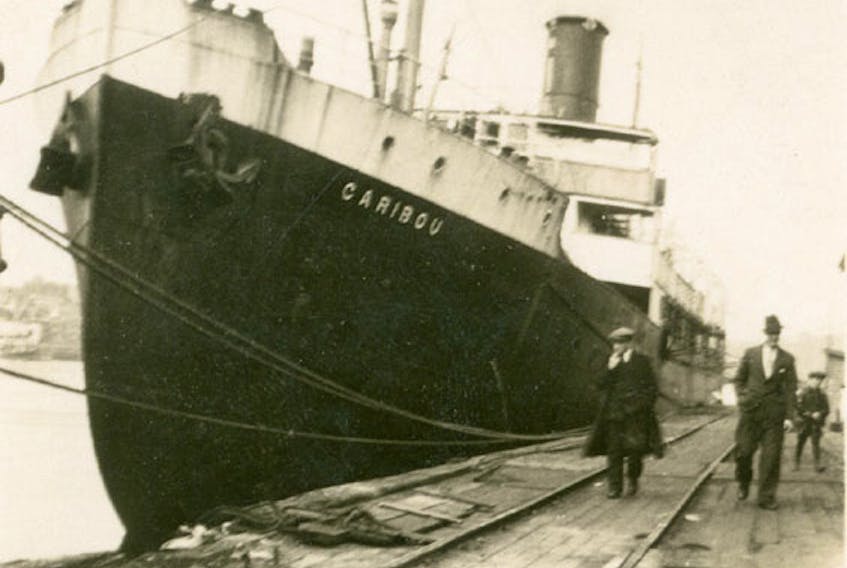The SS Caribou docked.
