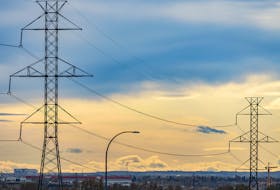 Pictured are power lines near Deerfoot Trail in Calgary on Thursday, October 17, 2019. Azin Ghaffari/Postmedia Calgary