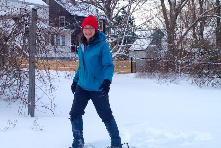 Janet Barlow, executive director of Hike Nova Scotia, says snowshoeing is an easy-to-learn hobby that allows people to get outside during winter. -Brian Mrkonjic