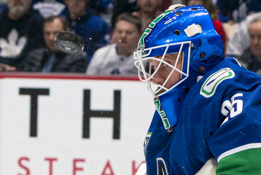 Vancouver Canucks' netminder Jacob Markstrom said he's focused on finding his form and leading his NHL team to the playoffs after enduring some "messy months" due to the death of his father.
