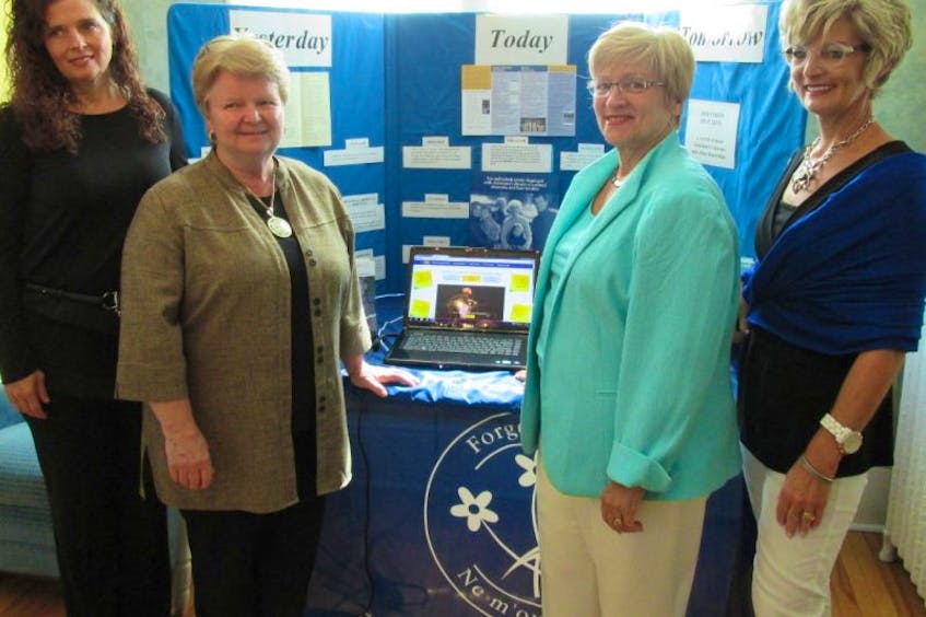 <span>Martie Murphy, from left, president of the Alzheimer Society of P.E.I., joined Egmont MP Gail Shea, the society’s past president Lynn Loftus and CEO Corrine Hendricken-Eldershaw to launch Dementia Friends Canada in Charlottetown</span>