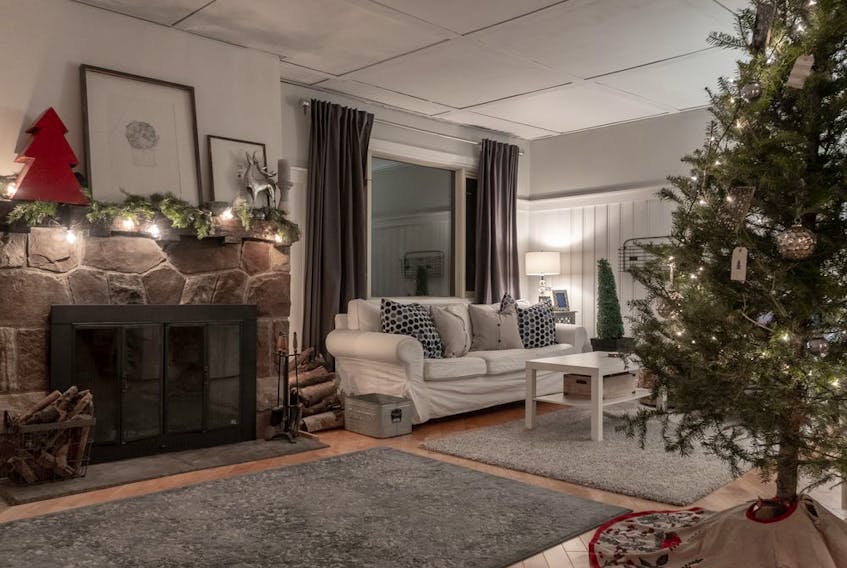 An example of how Christmas decorations can complement a home's interior design, says Tina Mitchell, an interior designer.
