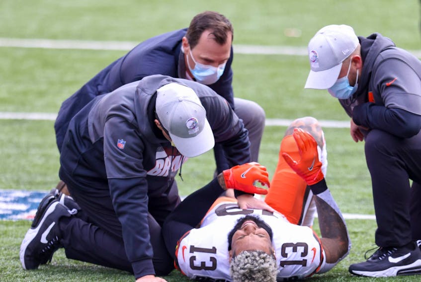 Browns star wide receiver Odell Beckham Jr. tore his ACL in a game against the Brown on Sunday.
