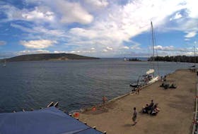 The Baddeck wharf will receive a nearly $1.2 million upgrade, including a deck refurbishment and 15 floating docks installed to allow boaters easier access to the wharf. This image was taken by Nova Scotia Webcams on Aug. 3, 2020. CONTRIBUTED/NOVA SCOTIA WEBCAMS