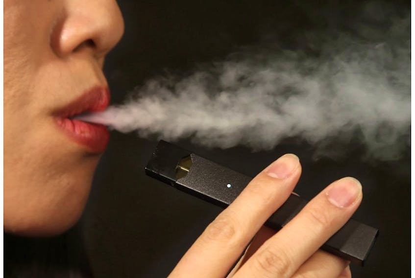 A JUUL vaping device.