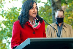 Anita Anand, the Minister of Public Services and Procurement, was joined by NCC officials and others to formally announce a $52.4 million federal investment in infrastructure in the capital Friday near the Britannia Pathway wall. 
