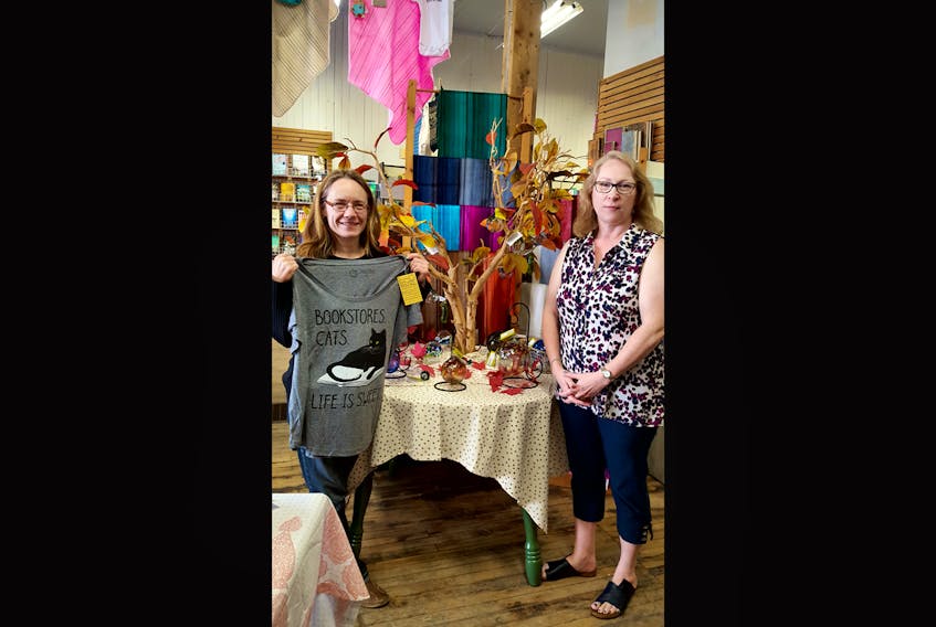 Tidewater Books & Browsery owner Ellen Pickle, shown above on the right with staff member Nancy Burkhart, will host a grand re-opening and re-branding event for the local business on Wednesday, Oct. 18, from 6-8 p.m.
