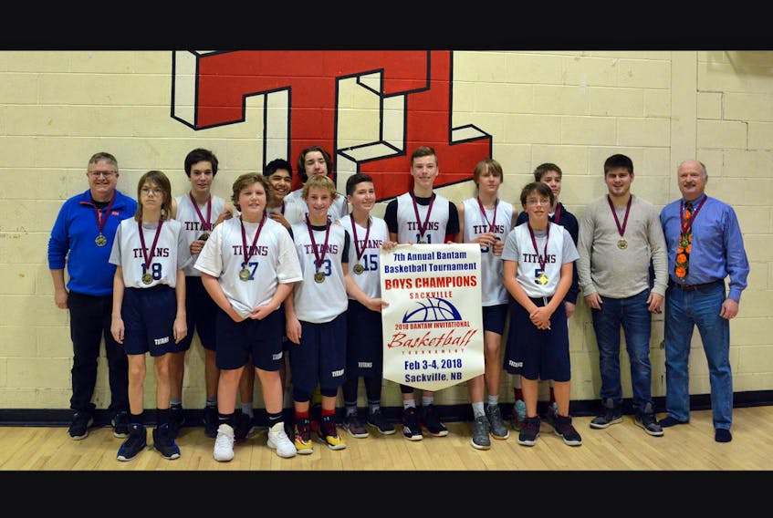 Sackville’s Bantam Titan boys enjoyed a successful season that included two tournament banners.
