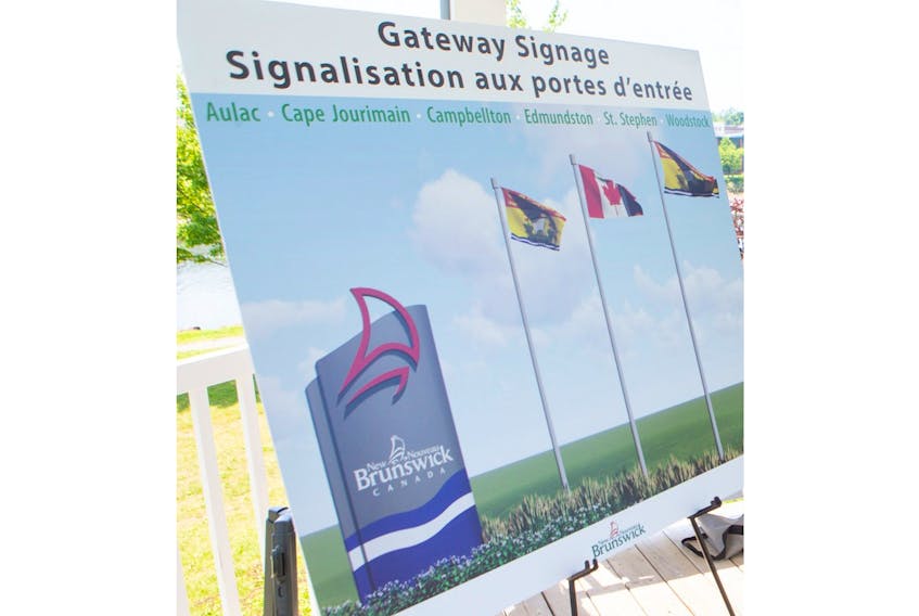 The provincial government is investing $600,000 this year to install a welcoming gateway at each of the province’s six vehicle arrival points: Aulac, Cape Jourimain Edmundston, Campbellton, St. Stephen and Woodstock.