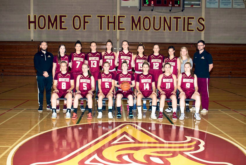 The Mount Allison University 2017-18 Women’s basketball team.