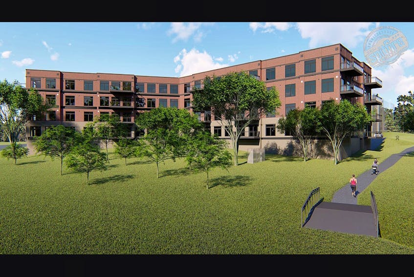 Pictured above is an artist’s rendering of a proposed development for downtown Sackville.