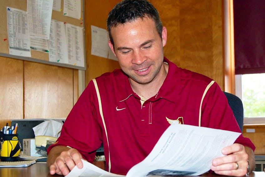 Mount Allison athletic director Pierre Arsenault is remaining tight-lipped about progress in finding a new head coach for the university’s football team. FILE PHOTO