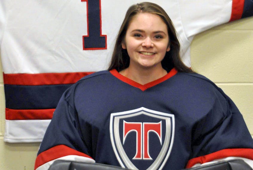 In just 14 months, following a seven-hour surgical procedure to correct a curvature of her spine caused by scoliosis, Shelby Hicks has become an outstanding goalie for the Tantramar Lady Titans.