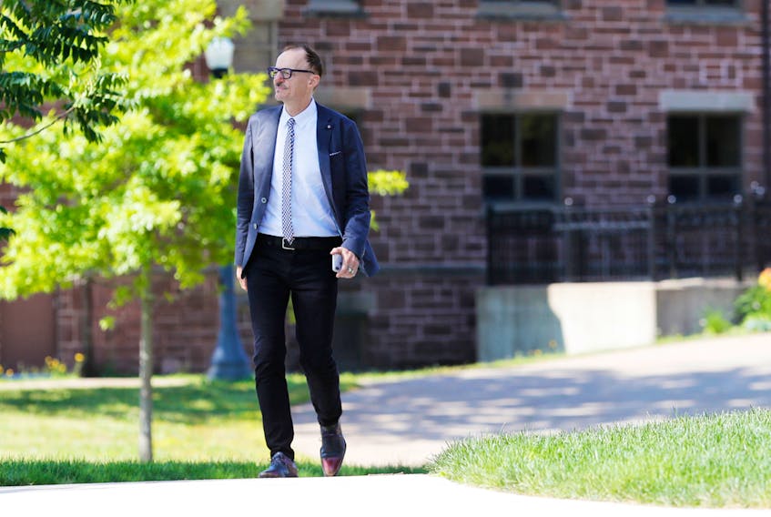 Mount Allison’s new president Jean-Paul Boudreau is reaching out to members of the community and on campus, engaging in discussions and learning more about Sackville and the university. – DANIEL ST. LOUIS PHOTO