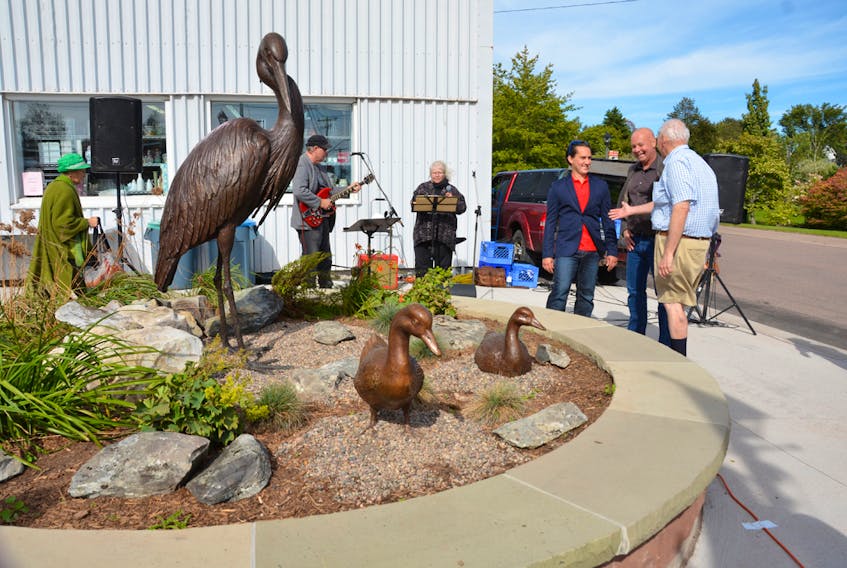 A public art piece that was commissioned last summer as part of downtown Bridge Street’s revitalization – Heron’s Watch, the sculpture by Halifax artist Christian Toth – recently gained national attention.