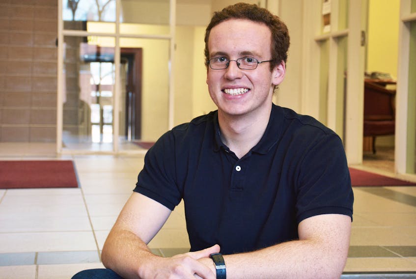 Sackville’s Colin Robertson, an honours history student with a minor in classics, has been named Mount Allison’s 54th Rhodes Scholar. PHOTO SUBMITTED