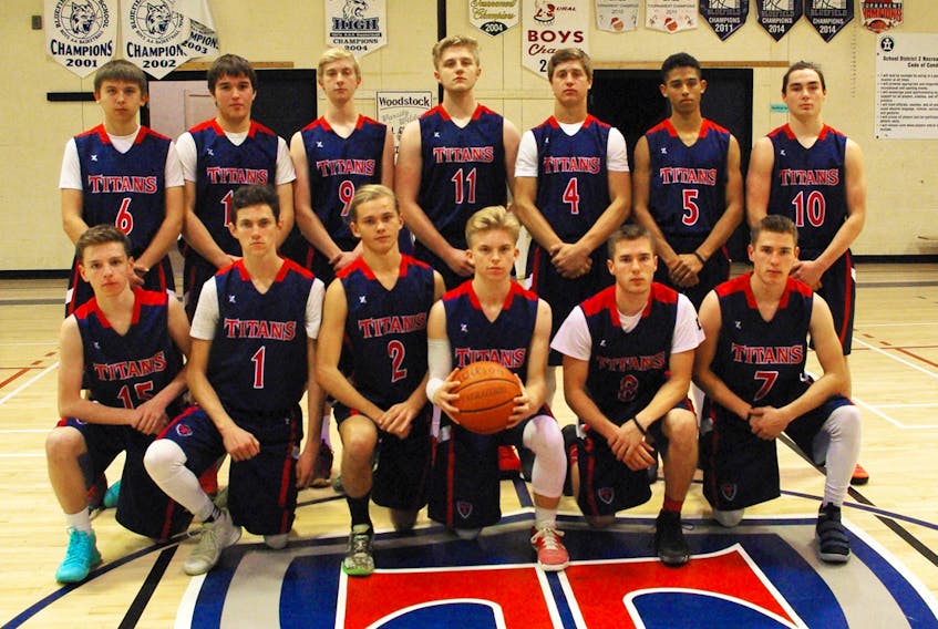 The Tantramar Titans men’s basketball team showed they’re ready for action in recent away games. PHOTO SUBMITTED