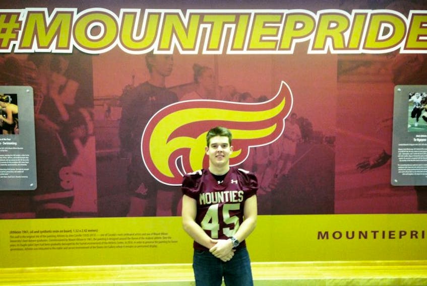 After an illustrious career with the Tantramar Titans, Aaron Rose is looking forward to joining the Mount Allison football Mounties for the upcoming season. PHOTO SUBMITTED
