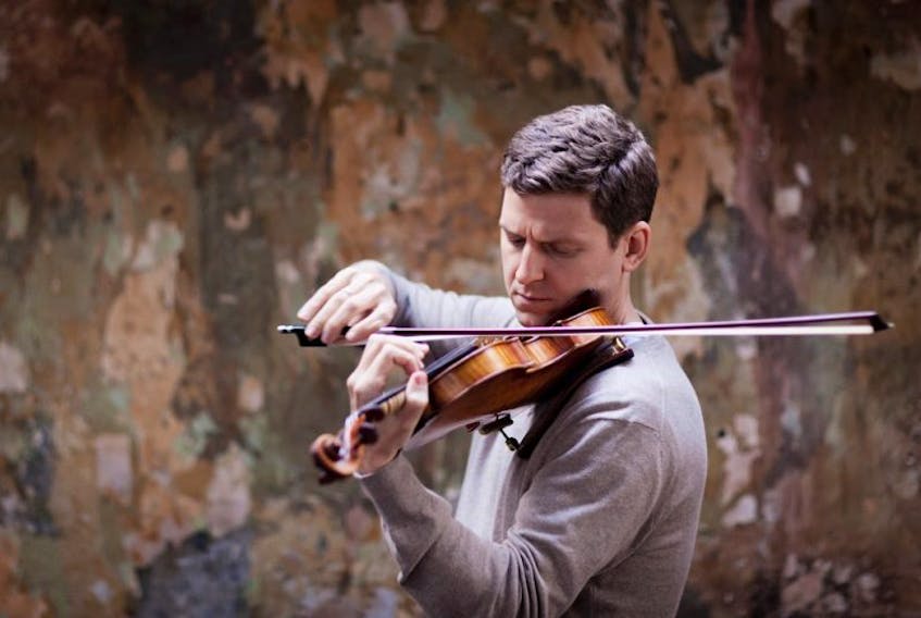 James Ehnes will be performing with his 1715 "Marsick" Stradivarius violin in Sackville on Oct. 31 at 8 p.m. (© B. Ealovega. Used with permission.)