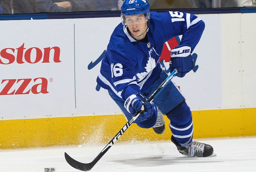 Mitch Marner signed a six-year deal worth more than $65 million with the Maple Leafs on Friday. (Claus Andersen/Getty Images)