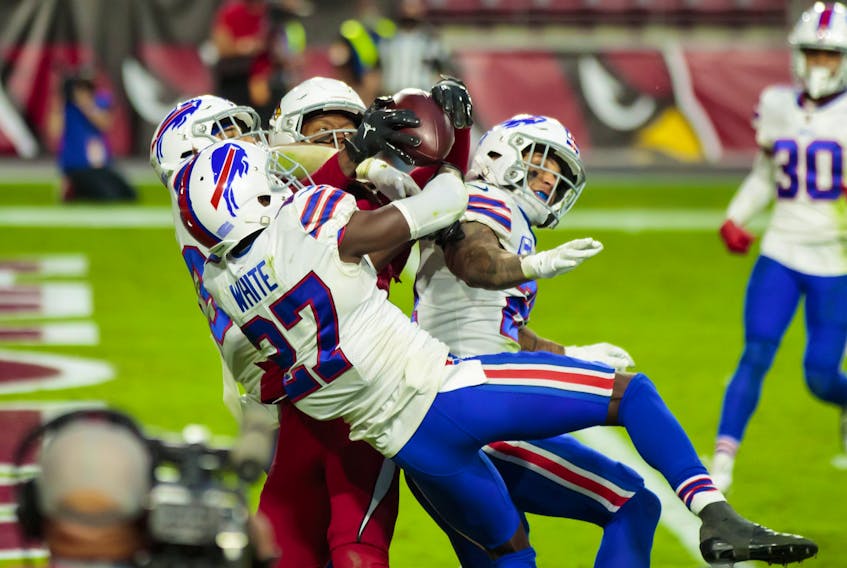 Arizona Cardinals wide receiver DeAndre Hopkins makes the game-winning TD catch against the Bills on Sunday.