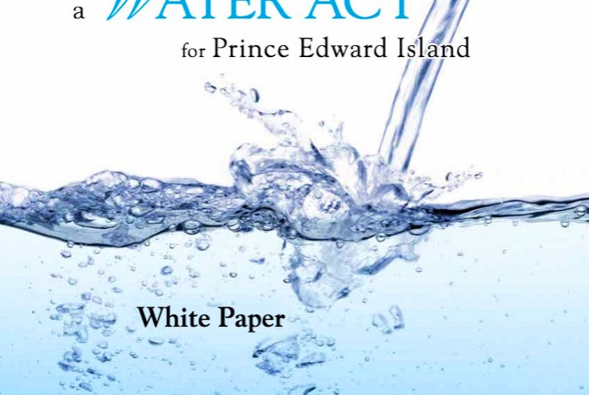 Screen shot of the Water Act white paper
