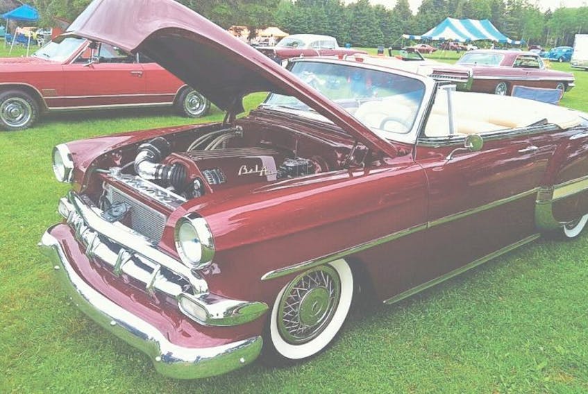John Beaulieu’s 1954 Bel Air convertible at the PEISRA’s 37th Annual Show 'n Shine in Brudenell over the <br />weekend.<br /><br />
