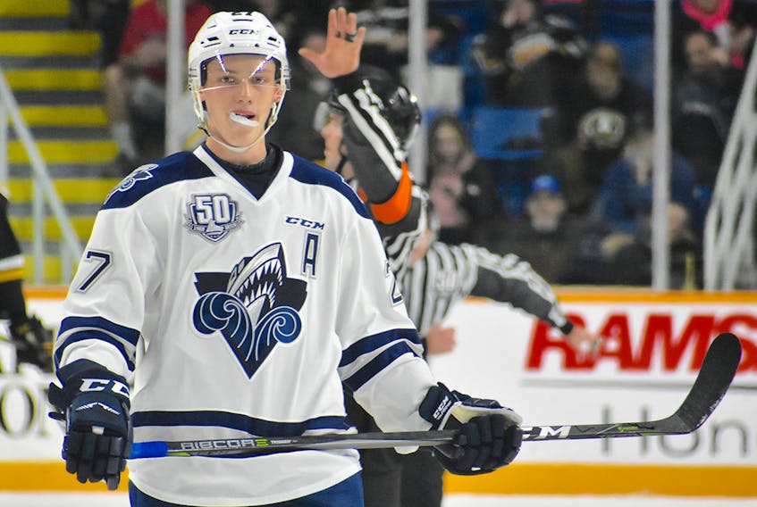 Carson MacKinnon is in his fourth season with the Rimouski Oceanic.