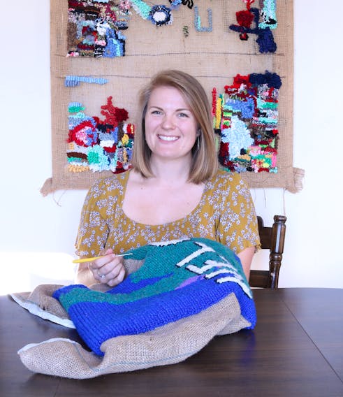 Kathleen Elliott enjoys the tactile experience of rug hooking. The Grenfell Campus visual arts graduate, who now lives in Corner Brook, was recently named a regional winner in the BMO 1st Art! competition.