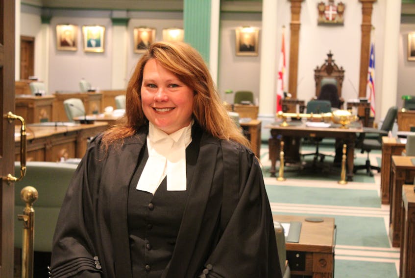 Harbour Grace-Port de Grace MHA Pam Parsons is donning robes these days, in her new role as Deputy Speaker of the House of Assembly.