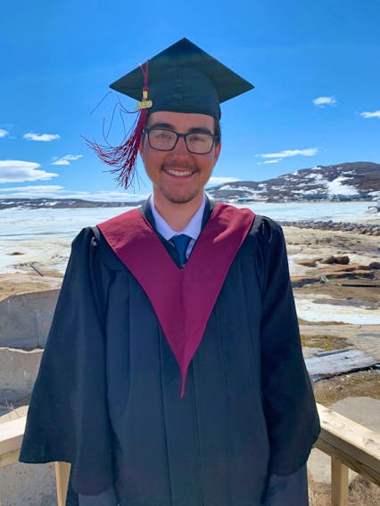 Nicholas Flowers, 17, plans to go to Memorial University to study Environmental Science and then come back to Hopedale to use what he learned. - CONTRIBUTED