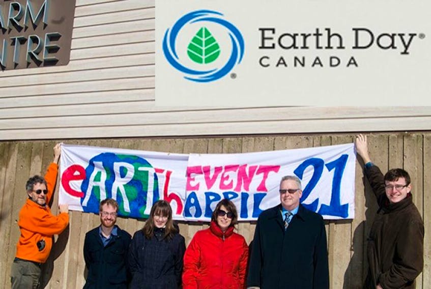 Organizers and sponsors of the Family Earth Expo on April 21 at the Farm Centre include, from left Tony Reddin with the P.E.I. Sierra Club, Adam MacLean with the P.E.I. Farm Centre, Catherine Bailey who will host art activities, Karen Murchison with the City of Charlottetown, Doug Bridges with sponsor provincial Credit Unions and Jordan MacPhee, music and displays organizer.