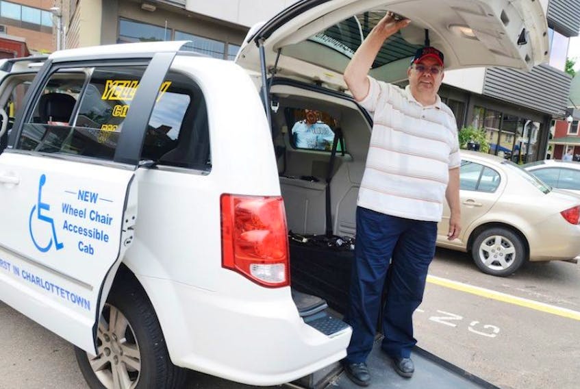 Yellow Cab taxi driver Marcel Archambault is operating Charlottetown’s first wheelchair-accessible vehicle. The service is currently being offered 12 hours a day but will soon be on the road around the clock.