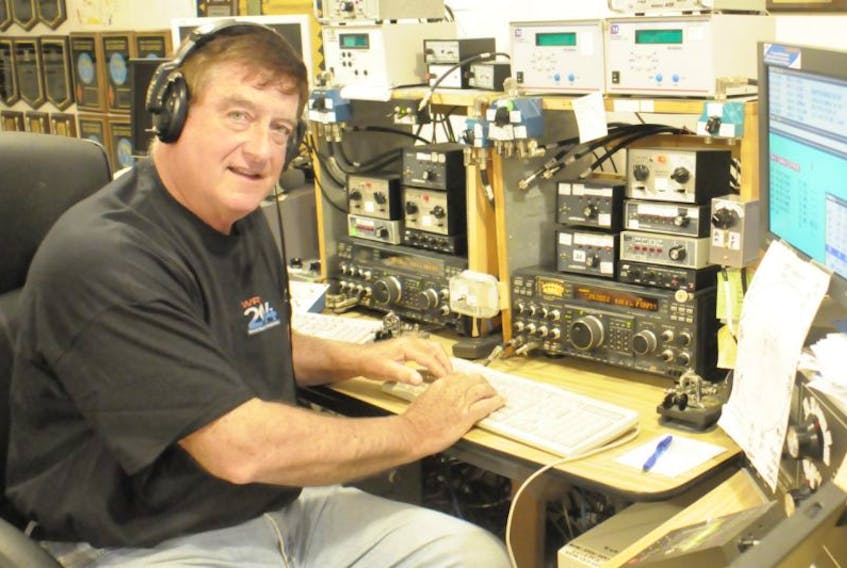 Jeff Briggs, at the helm of his amateur radio shack near St. Peter’s, will be the first Islander to represent Canada at world finals.