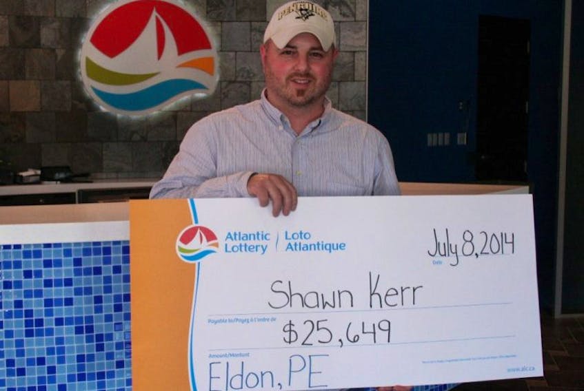 Shawn Kerr of Belfast won&nbsp;$25,649 in the Atlantic 49 lottery on his July 5 ticket.