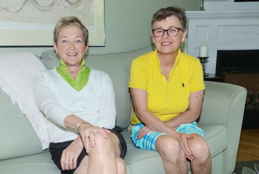 Vicki Francis, right, says tremendous progress has been made in P.E.I. over the past 10 to 15 years in terms of welcoming those in the lesbian, gay, bisexual and transgender communities. She co-owns the Cranford Inn bed and breakfast on Fitzroy Street in Charlottetown with Martha Jacobson.