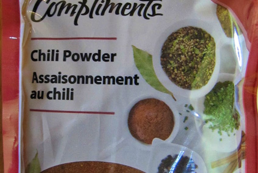 Compliments brand chili powder has been recalled from the marketplace due to possible Salmonella contamination.