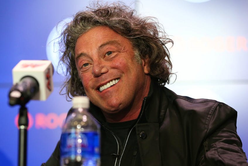 Daryl Katz, owner of the Edmonton Oilers, speaks to media in this file photo from May 7, 2019.